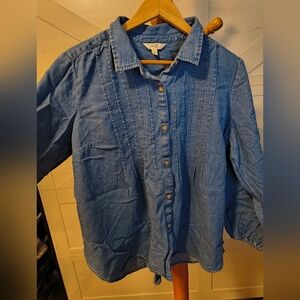 Terra & Sky Light Blue Denim Top